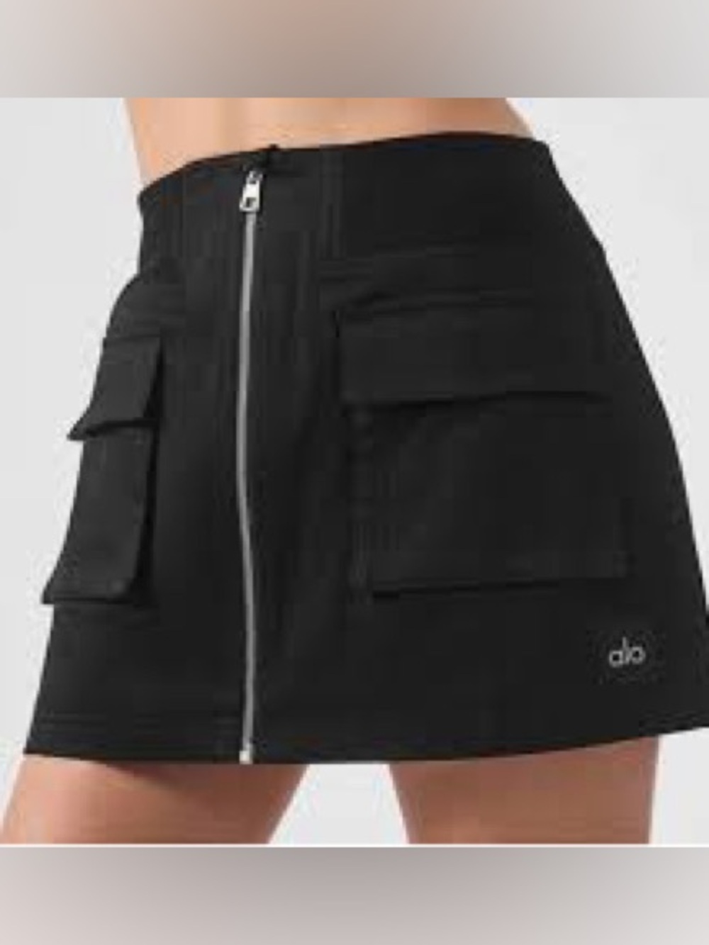 Alo Cargo Mini Skirt Black Size XS